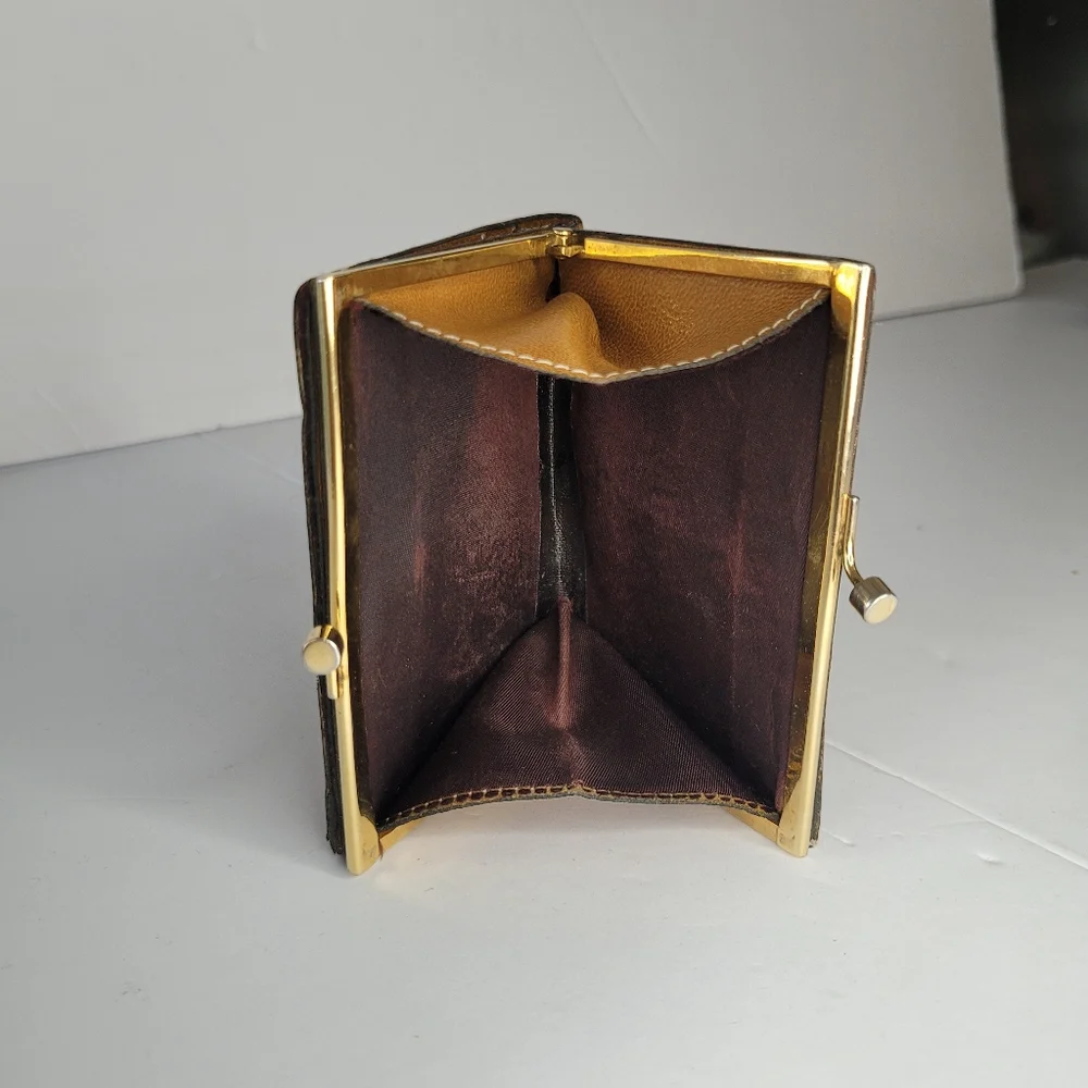 Gucci Vintage Cognac Leather Wallet